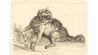 Loup pris au piège, Wolf in der Falle, Jacques Philippe Le Bas (1707 - 1783) , französischer Kupferstecher des Rokoko. (Quelle: dpa/Heritage Art/Heritage Images/Jacques Philippe Le Bas)