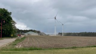 Windräder in Zossen. (Quelle: rbb)