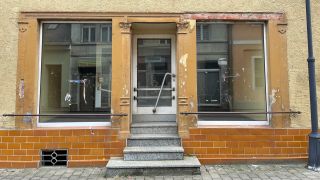 Ein geschlossenes Geschäft in Bad Liebenwerda (Foto: rbb/Pospesch)