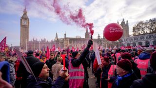 BeschÃ¤ftigte der Royal Mail streiken in London