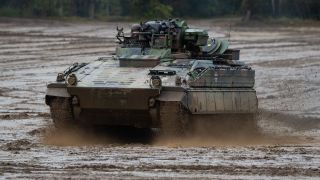 : Ein Schützenpanzer der Bundeswehr vom Typ Marder 