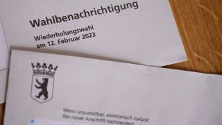 Wahlbenachrichtigung per Post zur Wiederholungswahl zum 19. Berliner Abgeordentenhaus und zur Bezirksverordnetenversammlung am 12.Feburar 2023