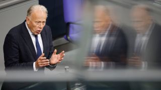 Jürgen Trittin spricht im Bundestag. (Quelle: Picture Alliance)