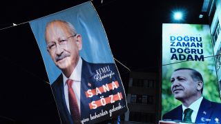 Wahlkampfplakate in der TÃ¼rkei