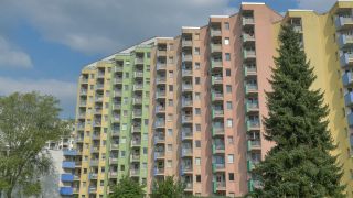 Plattenbauten vom Falkenhagener Feld in Berlin-Spandau