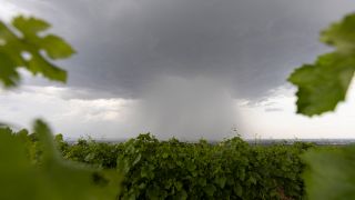 Blick auf ein Gewitter