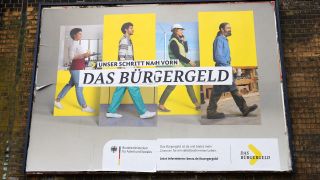 Plakatwerbung Bundesministerium fÃ¼r Arbeit und Soziales fÃ¼r das BÃ¼rgergeld