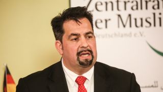 Aiman Mazyek , Zentralrat der Muslime in Deutschland, bei einem Pressestatement (Bild: picture alliance / Eventpress Rekdal) 