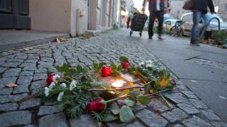 Stolpersteine in der FlorastraÃe in Berlin-Pankow.