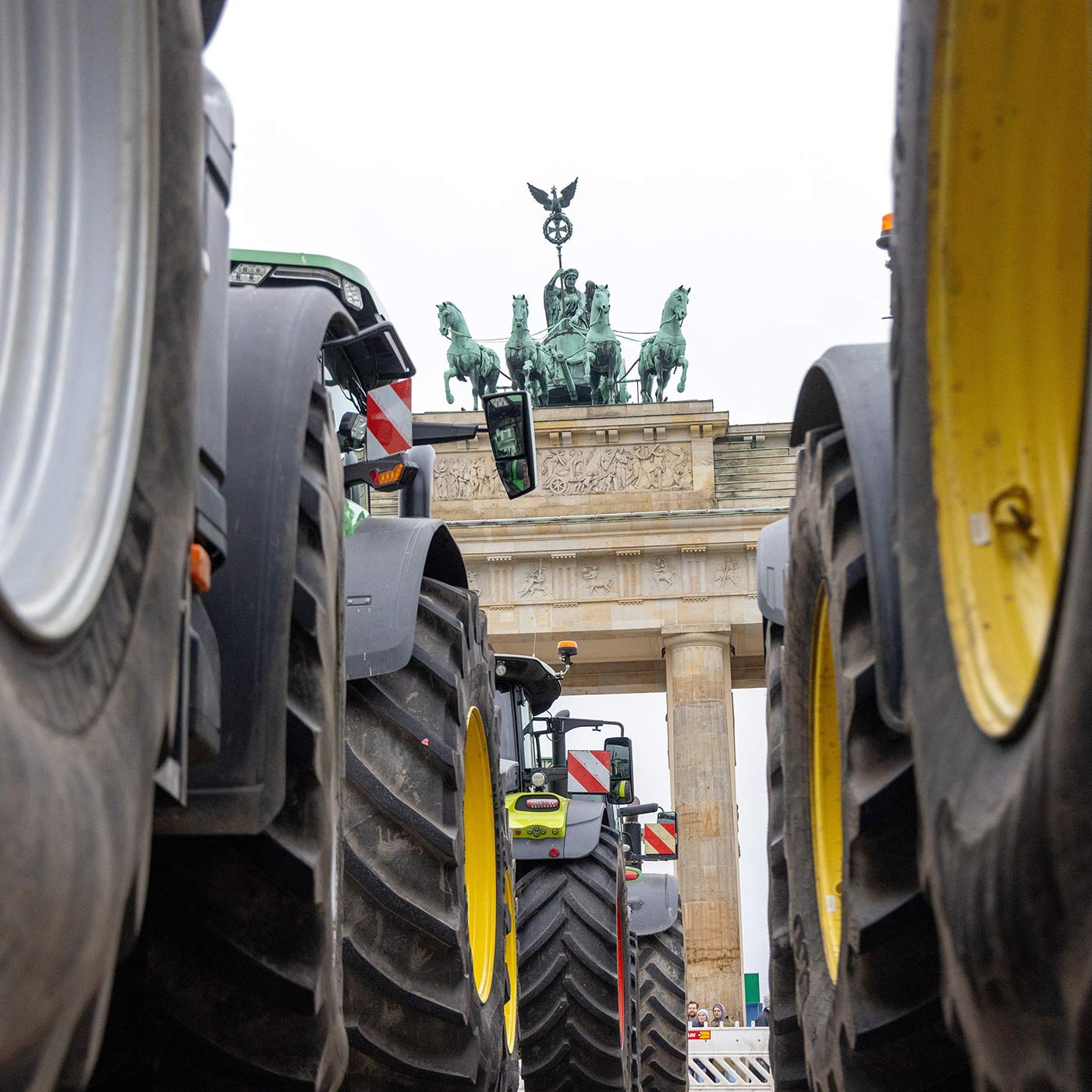 Bauern-Proteste: mit Traktoren gegen den Haushalt 2024