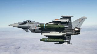 Taurus-MarschflugkÃ¶rper sind an einem Kampfjet zu sehen (Bild: picture alliance/abaca)