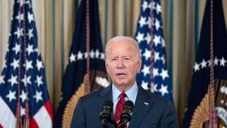 US-PrÃ¤sident Joe Biden bei einer Rede. (Quelle:picture alliance / abaca / Bonnie Cash)