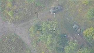 Vom russischen Verteidigungsministerium verÃ¶ffentliche Bilder sollen ukrainisches MilitÃ¤rgerÃ¤t in oder nahe der Region Kursk zeigen.