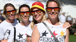 Olympiafans im Deutschen Haus in Paris