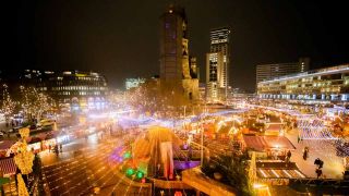 Weihnachtsmarkt am Berliner Breitscheidtplatz