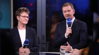 Sachsens BSW-Chefin Sabine Zimmermann und CDU-MinisterprÃ¤sident Michael Kretschmer