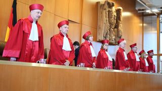 Richter des Bundesverfassungsgerichts. Bild: Uli Deck/dpa