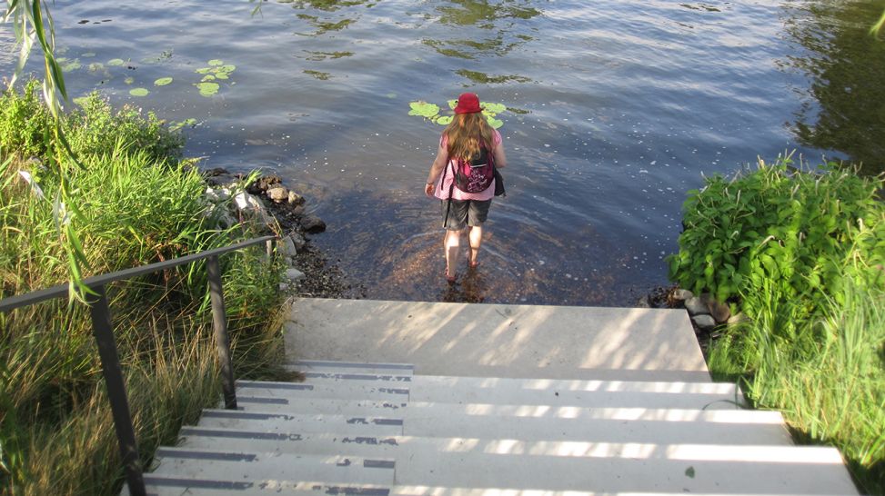 Abkühlung in Brandenburg an der Havel (Quelle: Fam. Wagner)