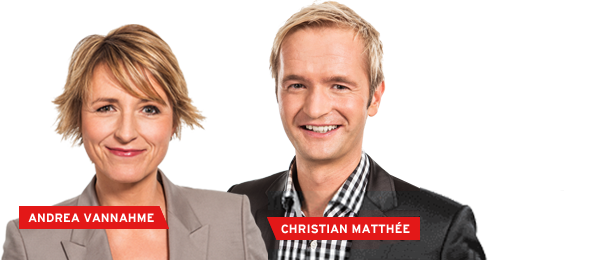 Moderationsteam von rbb UM6: Andrea Vannahme & Christian Matthée, Quelle: rbb