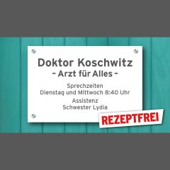 Doktor Koschwitz - Der Arzt; Profilbild zum rbb-88.8-Comedy-Podcast (Quelle: rbb 88.8)